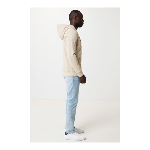 Sweat à capuche avec zip en coton recyclé Iqoniq Abisko désert | XXL | sans marquage | non disponible | non disponible | non disponible