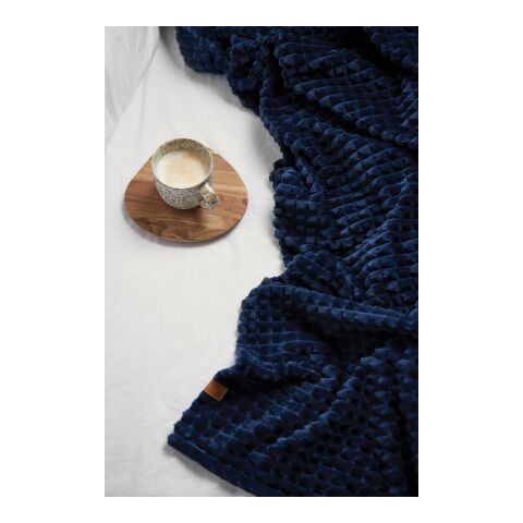 VINGA Couverture en rPET GRS Branson bleu marine | sans marquage | non disponible | non disponible | non disponible
