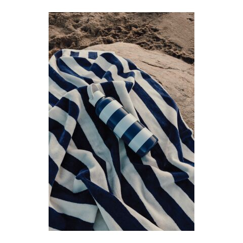 VINGA Bouteille 600ml en acier inoxydable RCS Lagoa bleu marine-blanc | sans marquage | non disponible | non disponible