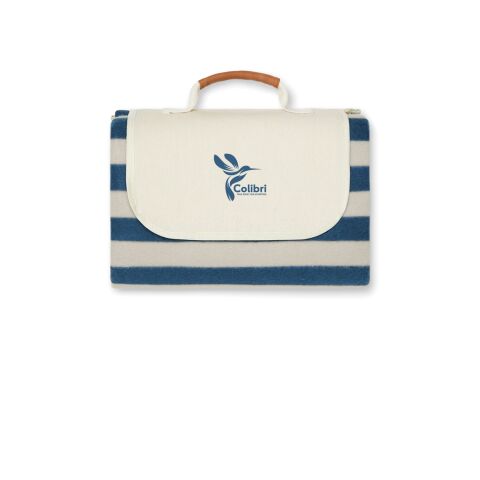 VINGA Petite couverture pique-nique en rPET GRS Alba bleu | sans marquage | non disponible | non disponible | non disponible