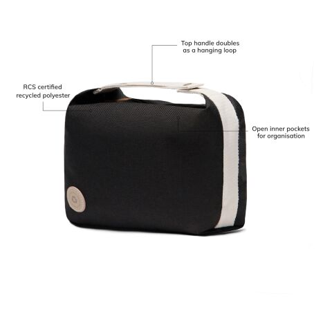 VINGA Trousse de toilette RCS Sortino noir | sans marquage | non disponible | non disponible