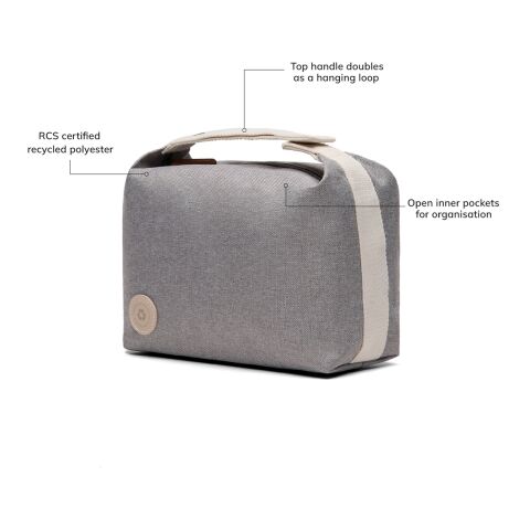 VINGA Trousse de toilette RCS Sortino gris | sans marquage | non disponible | non disponible