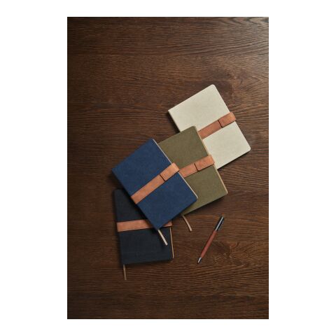 VINGA Carnet de notes en toile recyclée RCS Bosler bleu marin