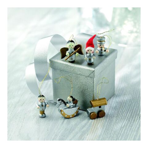 Set de 6 décorations de Noël multicolore | sans marquage | non disponible | non disponible | non disponible