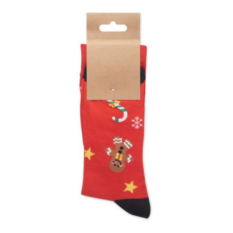 Paire de chaussettes de Noël L rouge | sans marquage | non disponible | non disponible | non disponible