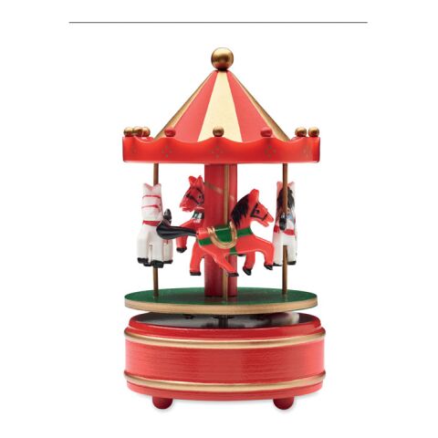Boîte à musique mini carrousel multicolore