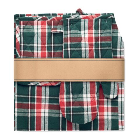 Set de cuisine en coton multicolore