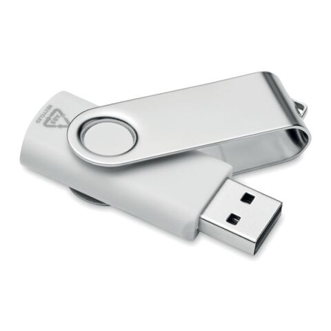 Clé USB 16G en ABS recyclé blanc | sans marquage | non disponible | non disponible | non disponible