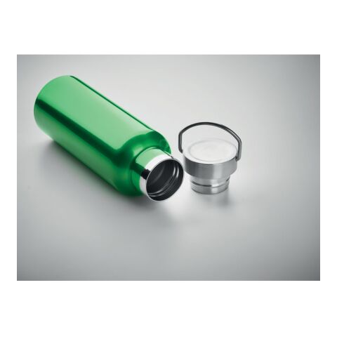 Bouteille isolant double paroi 500 ml avec poignée vert | sans marquage | non disponible | non disponible | non disponible