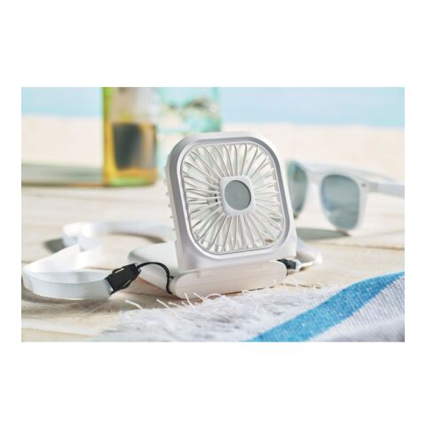 Ventilateur portable, pliable blanc | sans marquage | non disponible | non disponible | non disponible