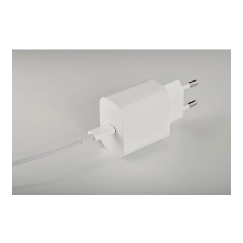Chargeur USB 20W 2 ports, prise blanc | sans marquage | non disponible | non disponible | non disponible