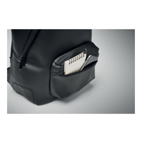 Sac à dos en PU souple noir | sans marquage | non disponible | non disponible