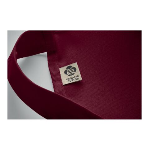 Tablier en coton bio 240 gr/m² bordeaux | sans marquage | non disponible | non disponible | non disponible