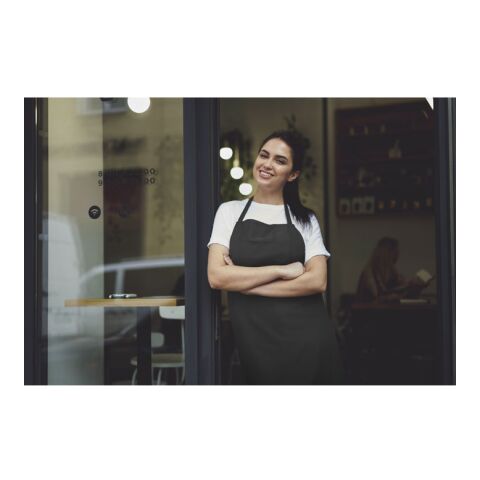 Tablier en coton recyclé noir | sans marquage | non disponible | non disponible | non disponible
