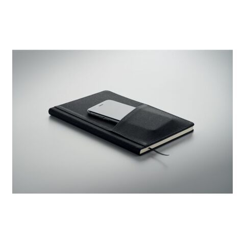 Carnet A5 en PU avec pochette noir | sans marquage | non disponible | non disponible | non disponible