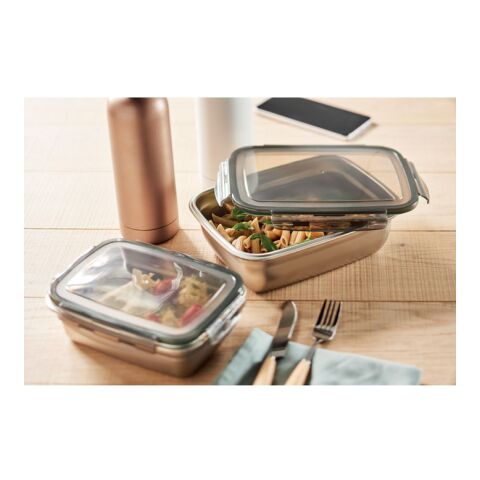 Boîte à lunch 850 ml gris transparent | sans marquage | non disponible | non disponible | non disponible