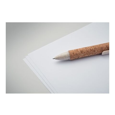 Stylo à bille 4 couleurs beige | sans marquage | non disponible | non disponible