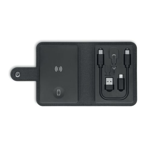 Connecteurs câbles 4 en 1 15W noir | sans marquage | non disponible | non disponible | non disponible