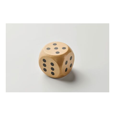 Dés en bois Schima de 5cm dia bois | sans marquage | non disponible | non disponible