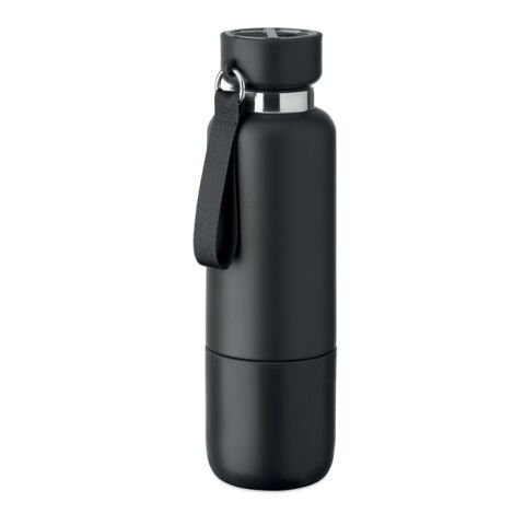 Bouteille double paroi 500ml noir | sans marquage | non disponible | non disponible | non disponible