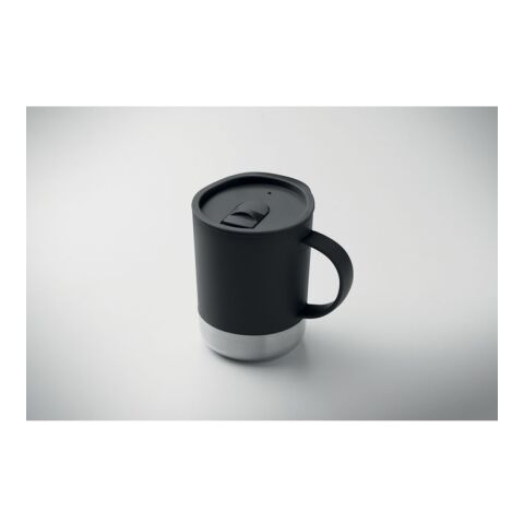 Mug simple paroi 300ml noir | sans marquage | non disponible | non disponible