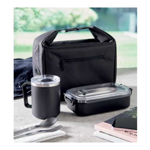 Sac déjeuner isotherme noir | sans marquage | non disponible | non disponible | non disponible