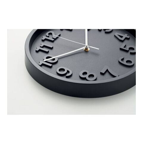 Horloge murale en PP noir | sans marquage | non disponible | non disponible | non disponible
