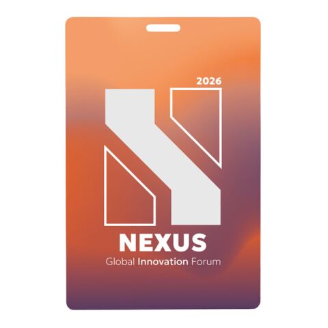 Badge lanyard 120 x 80mm blanc | sans marquage | non disponible | non disponible | non disponible