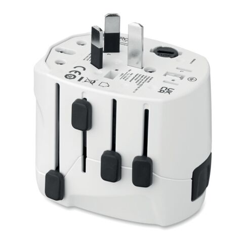 Adaptateur SKROSS® PRO 3pôles blanc | sans marquage | non disponible | non disponible | non disponible