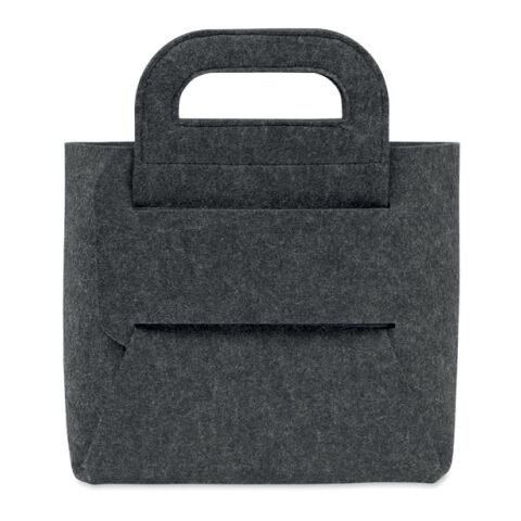Panier pliable en feutre RPET gris foncé