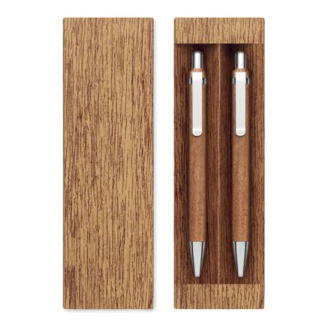Set de stylos et crayons bois