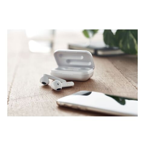 2 écouteurs TWS blanc | sans marquage | non disponible | non disponible | non disponible