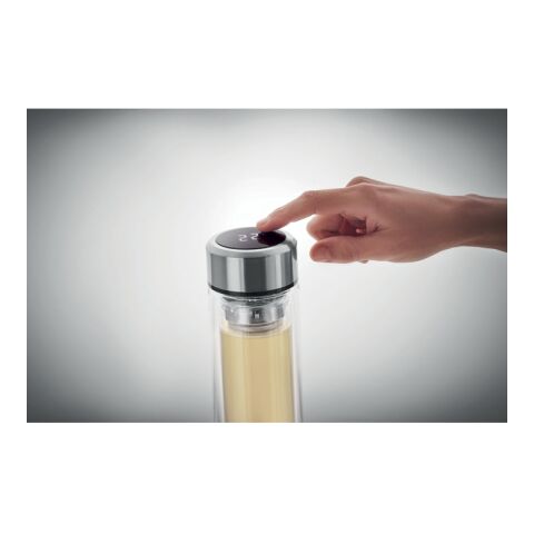 Bouteille verre double paroi transparent | sans marquage | non disponible | non disponible