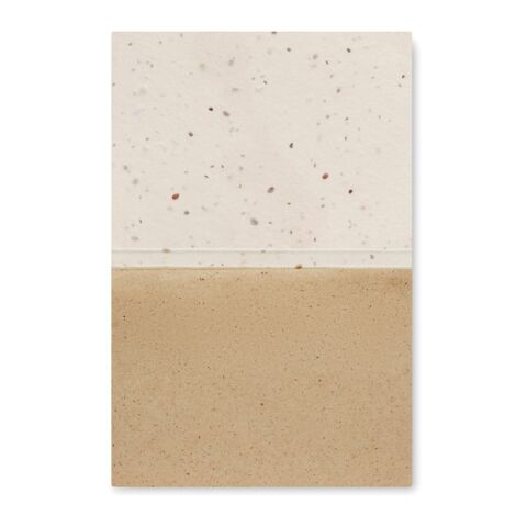 Bloc-notes avec couverture à planter blanc | sans marquage | non disponible | non disponible