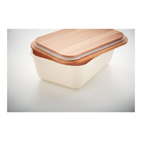 Boîte à lunch couvercle bambou beige | sans marquage | non disponible | non disponible