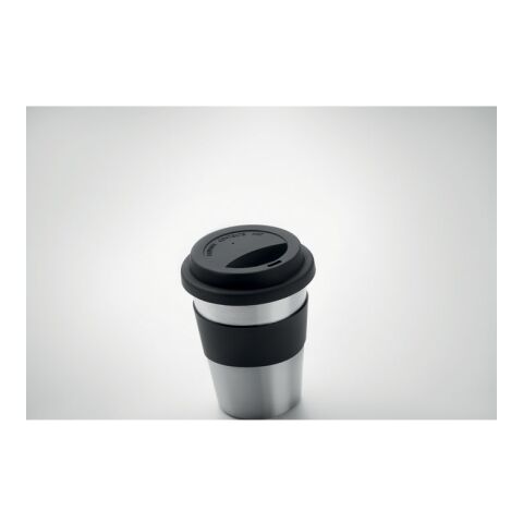 Gobelet en acier inox. 350ml noir | sans marquage | non disponible | non disponible