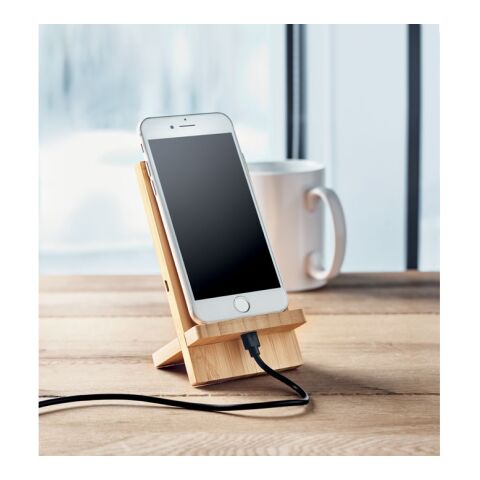 Support et chargeur sans fil bois | sans marquage | non disponible | non disponible | non disponible