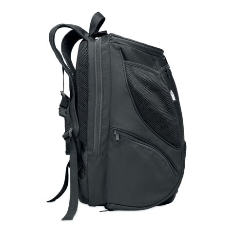 Sac à dos de sport RPET 600D noir | sans marquage | non disponible | non disponible | non disponible