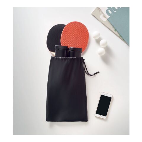 Set de tennis de table noir | sans marquage | non disponible | non disponible | non disponible