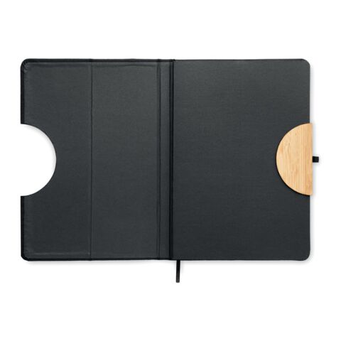 Carnet A5 RPET 80 pages lignées noir | sans marquage | non disponible | non disponible | non disponible