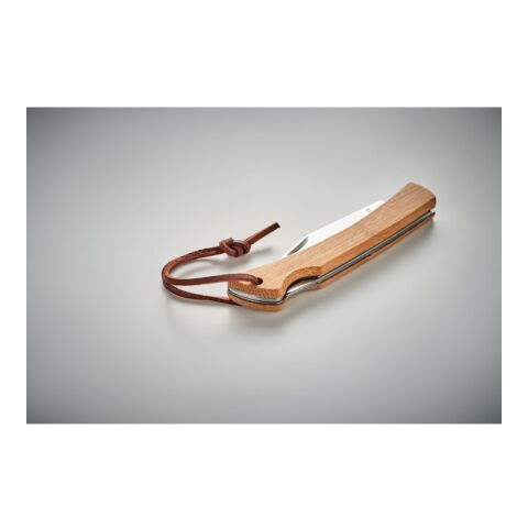 Couteau pliable en bambou bois | sans marquage | non disponible | non disponible | non disponible