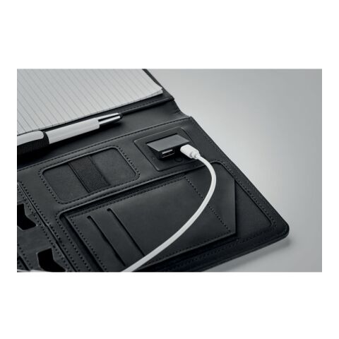 Conférencier A5 et powerbank noir | sans marquage | non disponible | non disponible | non disponible