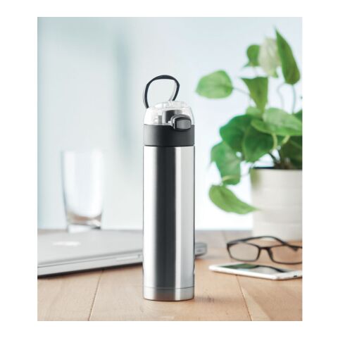 Bouteille isotherme avec verrouillage - 400 ml argent mate | sans marquage | non disponible | non disponible | non disponible