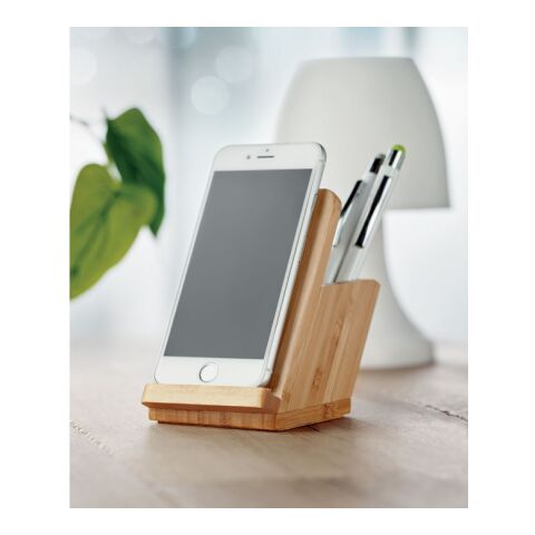 Pot crayons chargeur sans fil bois | sans marquage | non disponible | non disponible