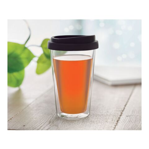 Verre en borosilicate 350ml noir | sans marquage | non disponible | non disponible