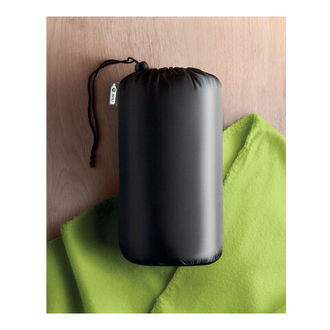 Couverture de voyage en RPET lime | sans marquage | non disponible | non disponible | non disponible