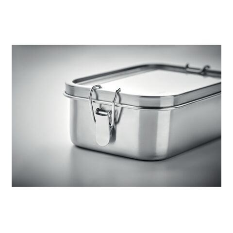 Lunch box en acier inox. 750ml argent mate | sans marquage | non disponible | non disponible | non disponible