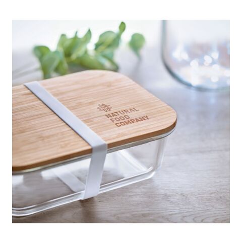 Lunchbox en verre et bambou transparent | sans marquage | non disponible | non disponible | non disponible