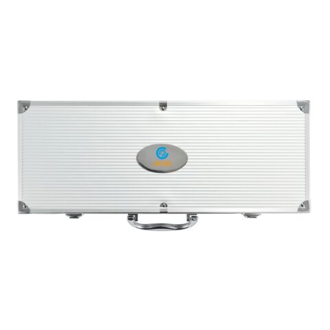 Set de 12 pcs pour barbecue en coffret aluminium argent-noir | sans marquage | non disponible | non disponible | non disponible