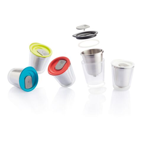 Tasse de voyage Dia blanc-gris | sans marquage | non disponible | non disponible | non disponible